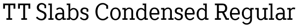 TT Slabs Condensed Regular Font