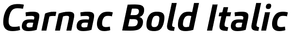 Carnac Bold Italic Font