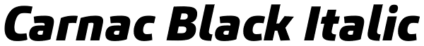 Carnac Black Italic Font