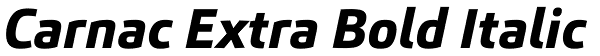Carnac Extra Bold Italic Font