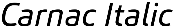 Carnac Italic Font