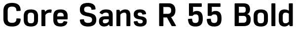 Core Sans R 55 Bold Font