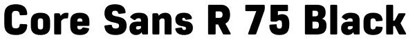 Core Sans R 75 Black Font