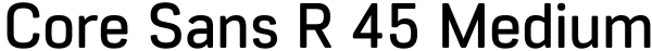 Core Sans R 45 Medium Font