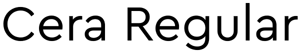 Cera Regular Font