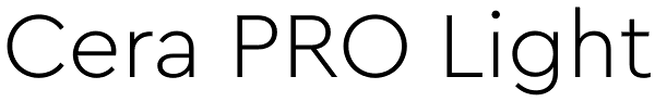 Cera PRO Light Font