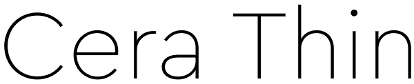 Cera Thin Font