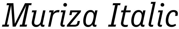 Muriza Italic Font