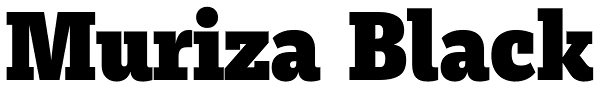 Muriza Black Font