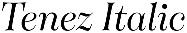 Tenez Italic Font