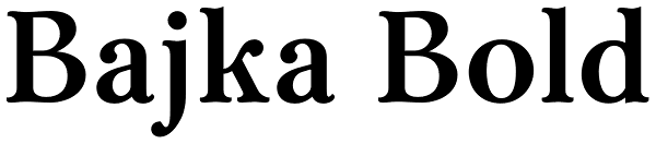 Bajka Bold Font