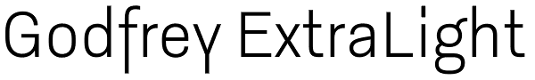 Godfrey ExtraLight Font