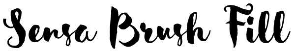 Sensa Brush Fill Font