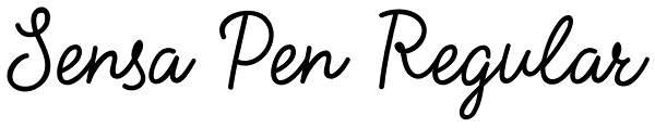 Sensa Pen Regular Font