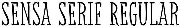 Sensa Serif Regular Font