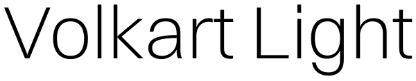 Volkart Light Font