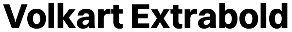 Volkart Extrabold Font