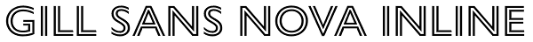 Gill Sans Nova Inline Font