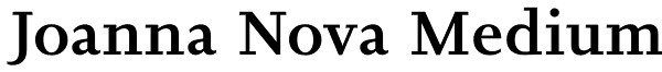 Joanna Nova Medium Font