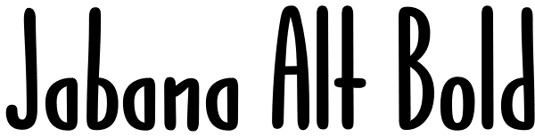 Jabana Alt Bold Font