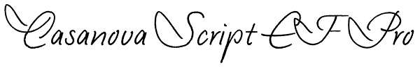 Casanova Script EF Pro Font