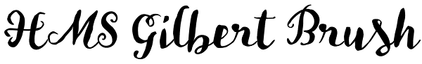 HMS Gilbert Brush Font