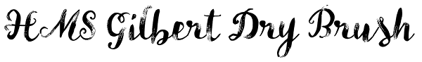 HMS Gilbert Dry Brush Font