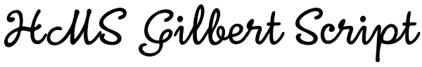 HMS Gilbert Script Font