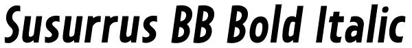 Susurrus BB Bold Italic Font