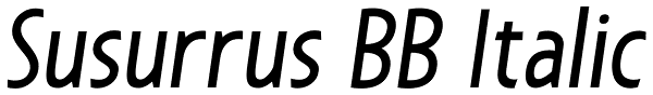 Susurrus BB Italic Font