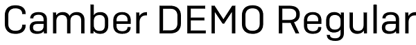 Camber DEMO Regular Font