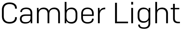 Camber Light Font