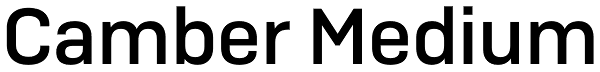 Camber Medium Font