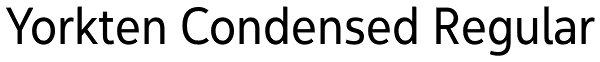 Yorkten Condensed Regular Font