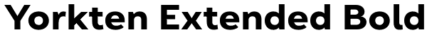 Yorkten Extended Bold Font