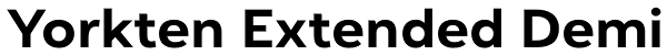 Yorkten Extended Demi Font