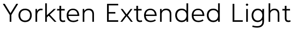 Yorkten Extended Light Font