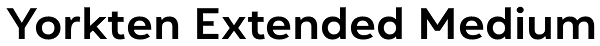 Yorkten Extended Medium Font