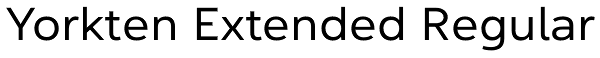 Yorkten Extended Regular Font