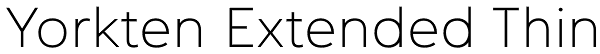 Yorkten Extended Thin Font