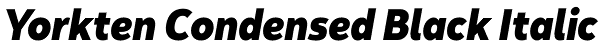 Yorkten Condensed Black Italic Font