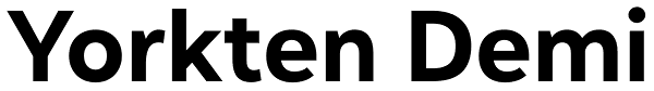 Yorkten Demi Font