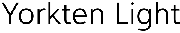 Yorkten Light Font