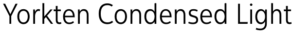 Yorkten Condensed Light Font