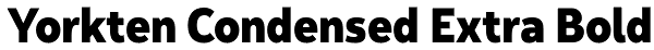 Yorkten Condensed Extra Bold Font