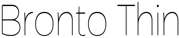 Bronto Thin Font