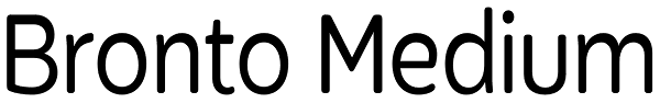 Bronto Medium Font