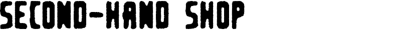 Second-hand shop Font