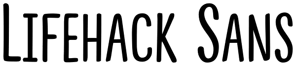 Lifehack Sans Font