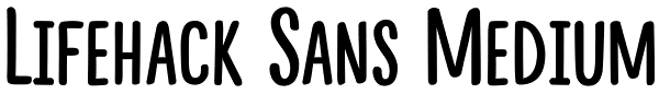 Lifehack Sans Medium Font